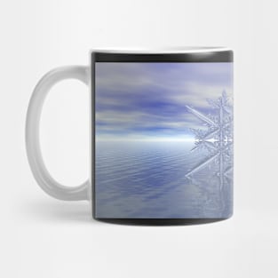 Fractal Snowflake - Sky and Sea Mug